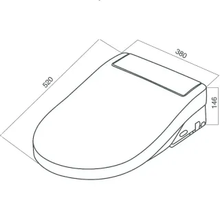 Крышка биде Am.pm Clean Care CCC7851WH белая